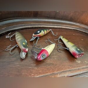 Heddon Vintage Fishing Lures Set of 4
